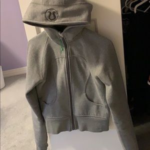 Lululemon grey scuba hoodie